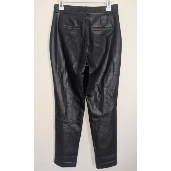 Babaton Vegan Leather Set: Pelli Shirt Jacket & Command Pants in Black Size XS/6 - Picture 13 of 14